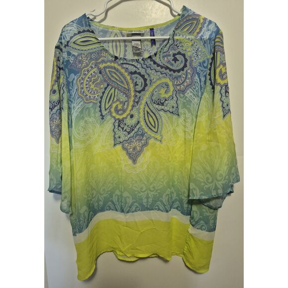 Maggie Barnes for CATHERINES Paisley Flowey Tunic Summer Holidaycore Petite 2XWP - Picture 1 of 11